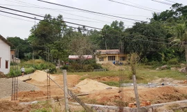 Khu đất phía sau nhà chùa đã bị “tùng xẻo” cấp cho cá nhân.