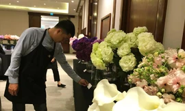 Những giống hoa đặc trưng nhất của Nhật Bản được trưng bày tại Hà Nội. Ảnh: Nguyên Khánh.