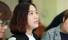 Cô Trần Thị Thu Nhung, giáo viên chủ nhiệm lớp cháu Kiên là một trong những giáo viên tố cáo cô Hiệu trưởng gian dối