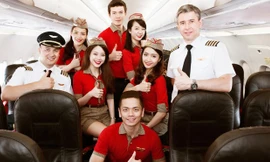 Tiếp viên là nghề hấp dẫn thu hút nhiều bạn trẻ