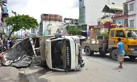 Hiện trường tai nạn.