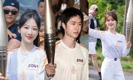 Vương Nhất Bác, Triệu Lộ Tư gây chú ý khi rước đuốc tại Olympic Paris 2024