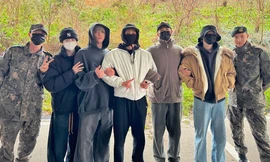 BTS hội ngộ tiễn RM và V nhập ngũ, SUGA lộ diện sau thời gian dài "biệt tăm"