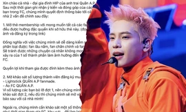 Toàn cảnh tranh cãi "ban điều hành" fanclub Quân A.P: Fan xót xa khi ca sĩ xin lỗi