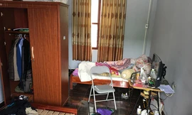 Phòng làm việc của ông Vinh, nơi xảy ra án mạng Ảnh: V.A.