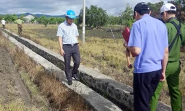 Công an tỉnh Gia Lai kiểm kênh mương