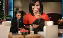 Vợ chồng Tổng thống Mỹ Obama tỏ tình trên sóng truyền hình.