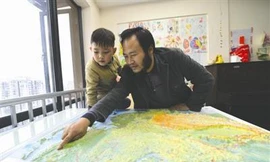 Anh Pang và con trai sau hành trình dài gần nửa năm.