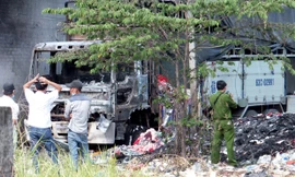 Cơ quan chức năng tiến hành điều tra nguyên nhân vụ cháy và thống kê mức độ thiệt hại.