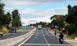 Quốc lộ 1 đoạn qua Phú Yên.