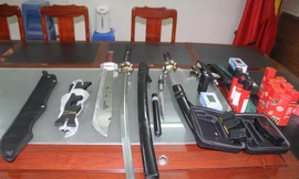 Số vũ khí của V mà lực lượng chức năng thu giữ.