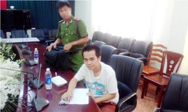 Nghi can Cường cầm đầu đường dây tại cơ quan điều tra. Ảnh Việt Văn