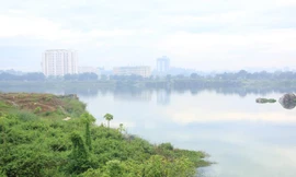 Khu vực hồ Đá - nơi anh Trí tử nạn.