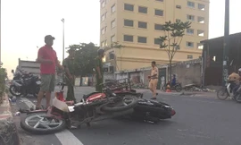 Hiện trường tai nạn.