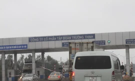 Trạm thu phí trên QL1 đoạn qua Quảng Trị đặt tại Km763+800 thuộc thị trấn Ái Tử. ẢNH: H.T