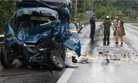 Hiện trường vụ tai nạn.