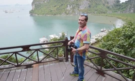 Thủ tướng Liên bang Nga Dmitry Medvedev tham quan Vịnh Hạ Long 4-2015. Ảnh: Sputnik.