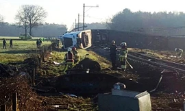 Hiện trường vụ tai nạn.