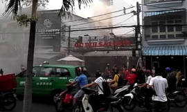 Hiện trường vụ cháy.