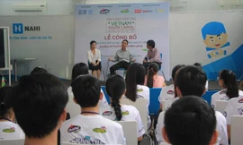 Bạn trẻ tham gia khảo sát GPQ chia sẻ thiên hướng phát triển của bản thân tại buổi lễ công bố.