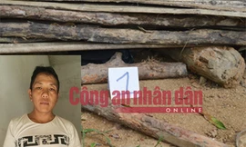 Đối tượng Nạ Văn No và nơi giấu mìn tự chế.