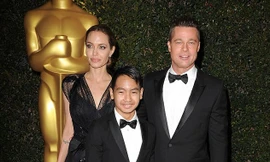 Vợ chồng Angelina - Brad và con trai cả Maddox.
