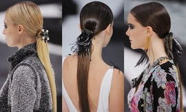 Tóc đuôi ngựa buộc thấp - xu hướng mùa Thu Đông nổi lên từ Tuần lễ thời trang Paris