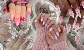 Gợi ý mẫu nail siêu nữ tính chuẩn phong cách Coquette cho các chị em chơi Tết 
