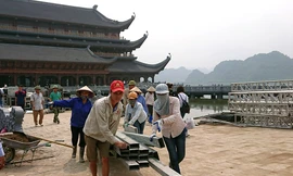 Cận cảnh chùa Tam Chúc được gấp rút hoàn thiện trước Đại lễ Vesak 2019 