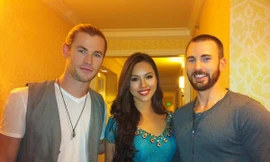 Hoàng My khoe ảnh chụp với tài tử điển trai Hollywood