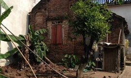 Khu vườn nơi đối tượng giấu xác các cháu.