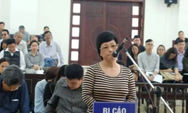 Bị cáo Châu Thị Thu Nga nói lời sau cùng tại phiên tòa phúc thẩm.