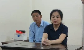 Bị cáo Phạm Thanh Nga tại Tòa án Hà Nội.
