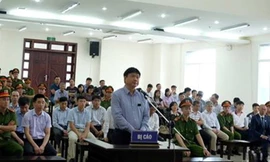 Bị cáo Đinh La Thăng tại tòa phúc thẩm.