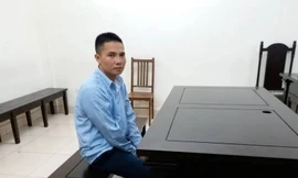 Bị cáo Nguyễn Trọng Mạnh tại tòa.