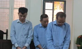 Các bị cáo tại tòa.