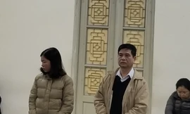 Các bị cáo Nguyễn Cự Tẩm và Phạm Thị Minh Phương.