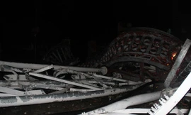 Đổ cột thu phát sóng Đài tiếng nói VN tại Quảng Bình