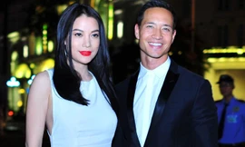 Trương Ngọc Ánh sánh vai Kim Lý tới tham dự bữa tiệc 'Woman in music' tối 4/8.