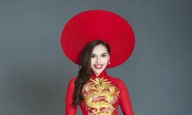 Hoa hậu Đông Nam Á Diệu Hân đẹp mê hoặc với áo dài