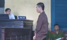 Bị cáo Hoàng Văn Ban tại tòa án