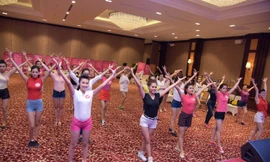 Clip luyện tập Aerobic sôi động của các thí sinh