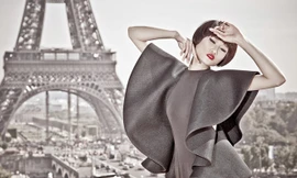 Kha Mỹ Vân hóa 'nàng Xuân' bí ẩn, quyến rũ giữa Paris