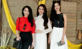 Hoa hậu Thùy Dung nổi bật với chiều cao 'khủng'