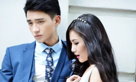 Hương Tràm e ấp bên bạn diễn Hữu Vy.