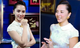 Dương Trương Thiên Lý kiêu sa với trang sức vàng