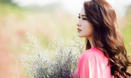 Hoa hậu Thu Thảo đẹp như 'tiên nữ' giữa cánh đồng hoa