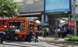 Hiện trường vụ hoả hoạn.