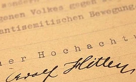 Công bố bức thư đầu tiên của Hitler về người Do Thái