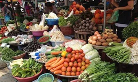 Giá rau củ tại Hà Nội đang tăng mạnh vì dịch tả lợn châu Phi.